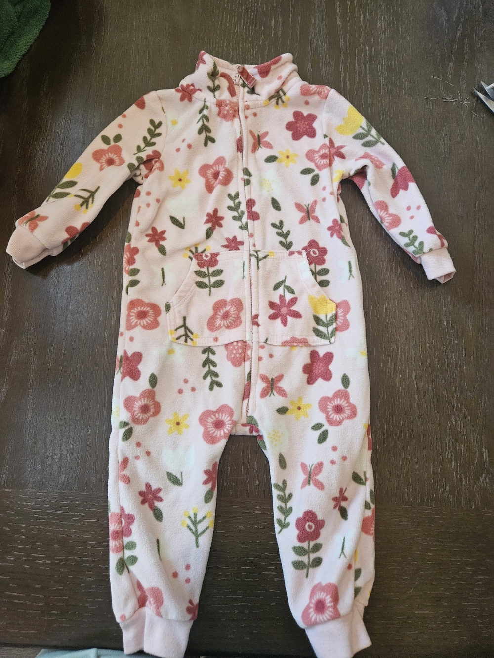 Carter’s 12M Fleece Zip One Piece Jumpsuit